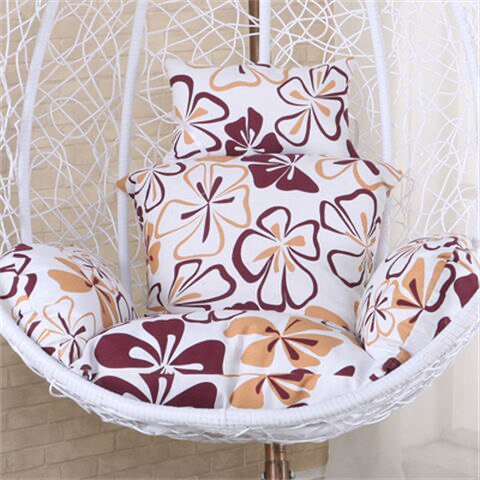 Hamaca colgante para silla oscilante, cojín de asiento suave para Jardín, Exterior, dormitorio, cesta colgante, almohada Fivean unisex