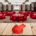 thumbnail image 4 of Stretchable spandex chair cover for hotel style banquet fits securely on chairs, 4 of 7