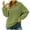 Green, variant on Honeeladyy Women's Casual Fashion Long-Sleeved Color Turn-down Sweater Loose Pullover Lapel Sweater