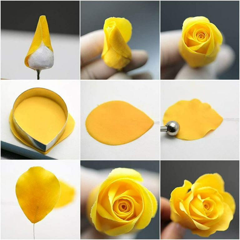Rose Flower Polymer Clay Cutter Set Valentines Clay Cutters
