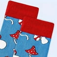 thumbnail image 3 of Mushroom Pattern Socks from the Sock Panda (Adult Large - Men's Shoe Sizes 8-12), 3 of 3