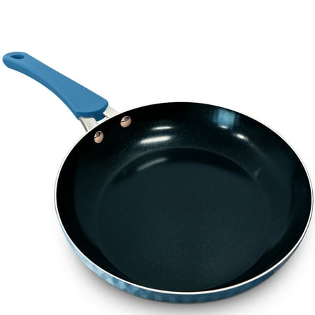 

NutriChef 8 Small Fry Pan - Stylish Kitchen Cookware with Elegant Diamond Pattern Non-Stick