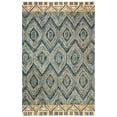 thumbnail image 2 of SAFAVIEH Aspen Sylvester Geometric Hexagons Wool Area Rug, Blue/Gold, 5' x 8', 2 of 9