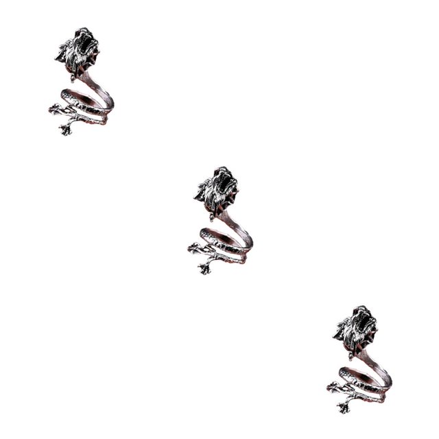 Guardurnaity Adjustable Size Rings Student Trend Men Party Accessories Stereoscopic Alloy Daily Holiday Ring Supply Jewelry Opening Type1 NO1