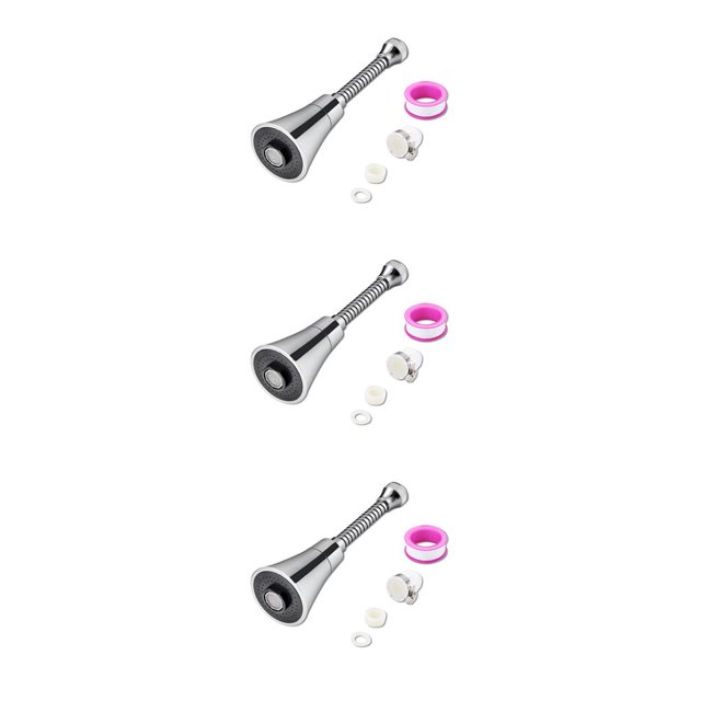 sweethay Extensor de grifo giratorio de alta presión ahorro de agua grifo a prueba de fugas cabezal de ducha adaptador de boquilla suministros Type1 NO1
