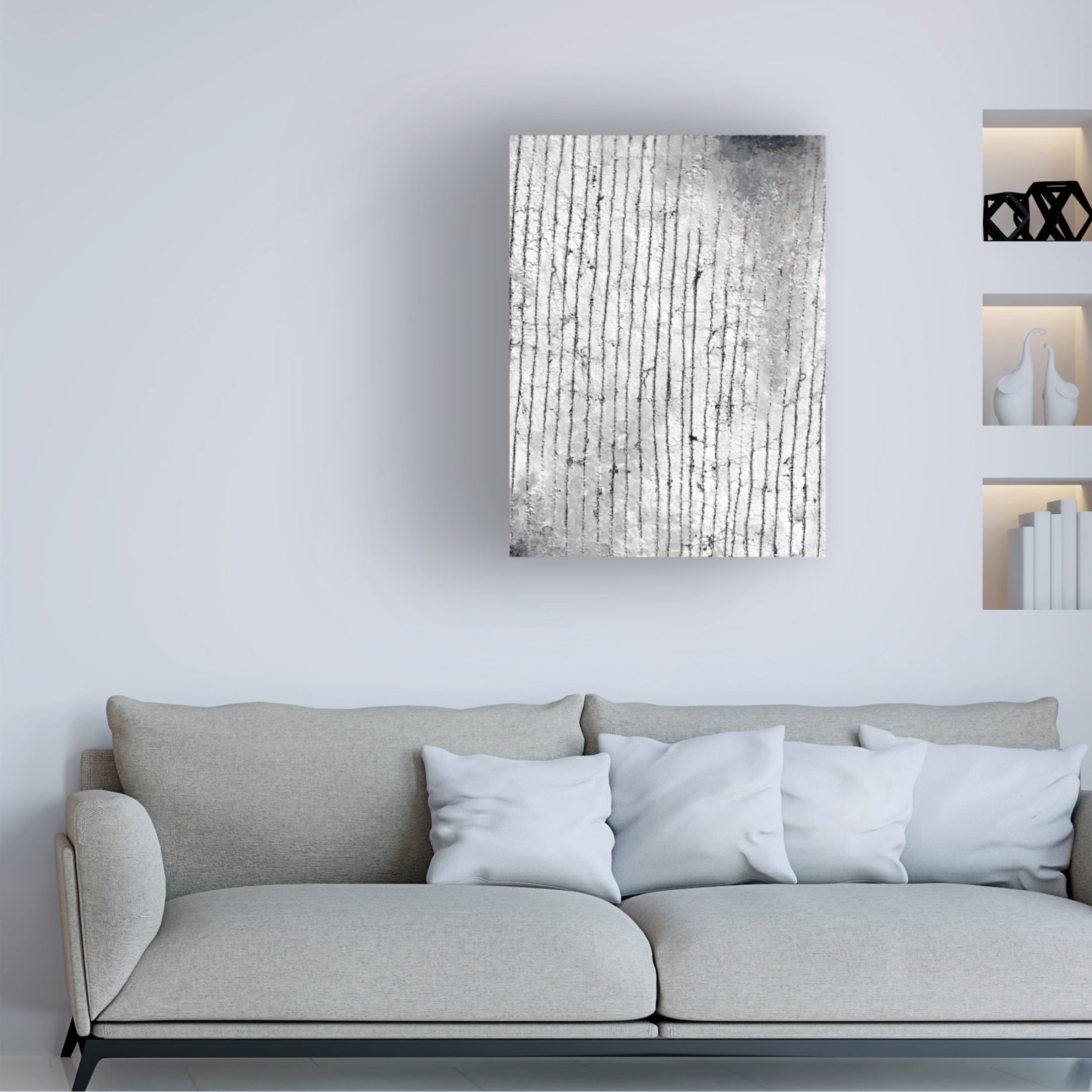 Canvas Wall Art - Maliq 'Stone 1' Wall Art for Living Room, Bedroom, or Office Décor by Trademark Fine Art - 18 x 24 Inches