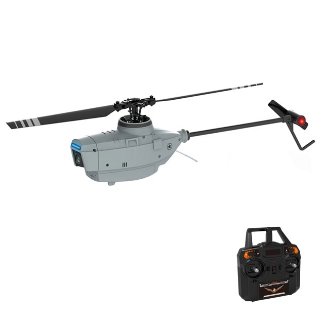 Helicóptero Remote Control Drone con cámara 720P Auto Hover Hélice única sin alerones Localización de flujo óptico Estabilización de giroscopio de 6 ejes Abanopi Helicóptero RC
