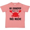 thumbnail image 3 of Inktastic My Grandpop Loves Me Crab Boys or Girls Toddler T-Shirt, 3 of 5