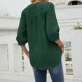 thumbnail image 5 of Blusa con cuello alto y estampado floral para mujer - Poliéster, corte holgado - Casual de primavera/verano - S-XXL, 5 of 5