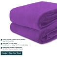 thumbnail image 6 of Auchen Luxury Purple Flannel Plush Throw, 60" x 50", 6 of 11
