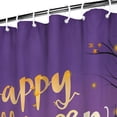 thumbnail image 3 of Shower Curtain for Bathroom Happy Halloween Cute Ghost Evil Pumpkin Shower Curtains Durable Vintage Shower Curtain Hooks Included,72x72Inch, 3 of 5
