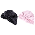 thumbnail image 2 of MasteelfCA 2Pcs Satin Nightcaps Beauty Hair Hats Shower Hats Sleeping Hats (Assorted Color), 2 of 8