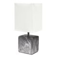 thumbnail image 1 of Simple Designs Petite Marbled Ceramic Table Lamp with Fabric Shade, 1 of 9