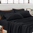 thumbnail image 3 of Bare Home Pillowcase Set - Premium 1800 Collection - Double Brushed - Ultra Soft - Standard Size, Black, 4 Count, 3 of 8