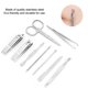 thumbnail image 4 of Ear Pick 9 Piezas De Acero Inoxidable Manicura Cortaúñas, 4 of 7