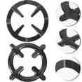 thumbnail image 2 of 2 Pcs Metal Brackets Iron Gas Stove Cooker Plate Cooktop Grate Gas Range Grate Coffee Pot Stand Gas Ring Trivet, 2 of 2