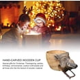 thumbnail image 5 of Hand Carved Wooden Mug ,Animals Head Image Cup, Large-Capacity Rubber Wooden Water Coffee Cup Water Cup Custom Wooden Cup, Outdoor Camping ( Color : Wild Boar ), 5 of 15