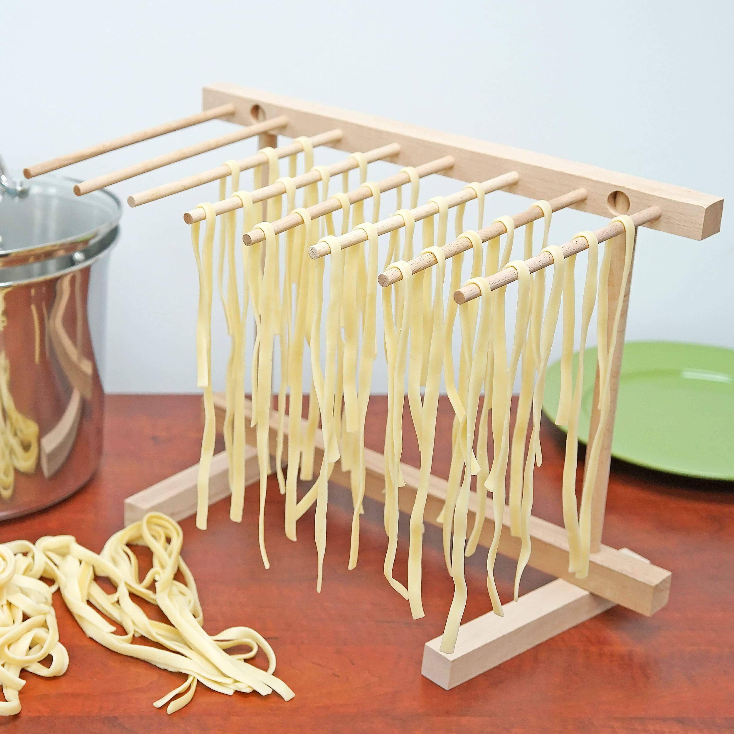 Southern Homewares SH-10153 Collapsible Wooden Pasta Drying Rack Brown Natural Beechwood One Size