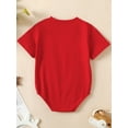 thumbnail image 3 of Wassery Baby Boys Jumpsuits 4th of July Outfits Letter Print Short Sleeve Romper Summer Independence Day Clothes for Newborn 0-18 Months, 3 of 9