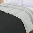 thumbnail image 3 of Modern Threads Reversible Anthracite & Silver All-Season Down Alternative Adult Bed Comforter, Twin, 3 of 11