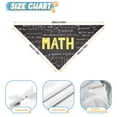 thumbnail image 6 of Dog Bandana 1 Pack,Math Equations Algebraic Symbols Black Pattern Bandanas for Dogs,Cat Bandana,Small/ Large Dog Bandana 2 Size,Dog Bandanas, 6 of 6