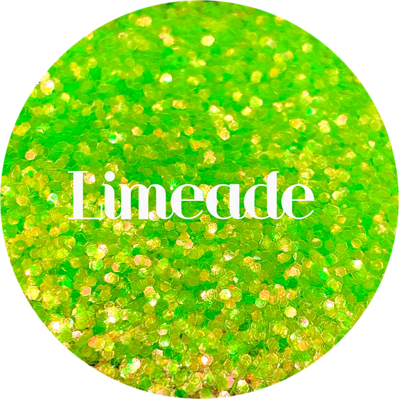 Glitter Heart Co. - High Quality Polyester Glitter - 2 oz Bottle- Limeade - Green Small Chunky