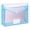 Blue-K, variant on Plastic Expanding File Folder, Envelope Folders for Documents,Waterproof Transparent File Pouch with Snap Closure & Label Pocket Assorted Colors for School Office Organization