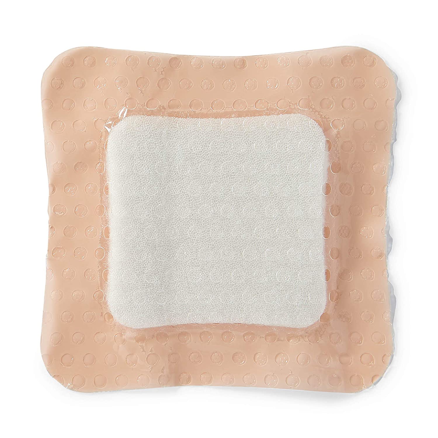 Optifoam Gentle Silicone-Faced Bordered Foam Dressings, 4" x 4", 10 Count