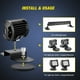 thumbnail image 4 of Soportes de barra de luces con base magnética Nilight Universal Fit, 2 unidades, 4 of 7