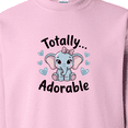 thumbnail image 3 of Inktastic Totally Adorable Baby Elephant Adult Sweatshirt, 3 of 4