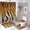 Style-1, variant on Wild Animal Fur Shower Curtain Sets with Rugs 4 Piece, Decor for Bathroom Toilet Bathroom Mat,3D Print,Brown Tiger Skin Texture Polyester Fabric 4 Pcs Set
