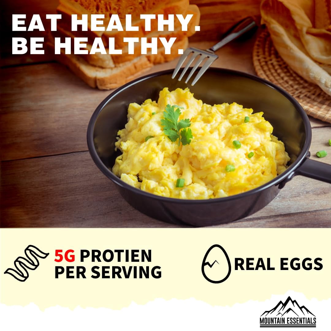 Mountain Essentials Dehydrated Whole Powdered Egg Crystals Made from All-Natural Ingredients | Long Term Storage Shelf Stable |Perfect for Emergency Survival & Backpacking No Additives 2.25 Lb 01 Can✅