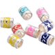 thumbnail image 1 of 100 piezas de cuentas europeas de aleación esmaltada de colores surtidos aleatorios, con agujero grande y forma de columna. Ideales para hacer pulseras y bisutería., 1 of 2