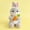 B, variant on Cute Bunny Stuffed Animal, 9.4" Soft Sitting Rabbit Plush with Flower, Easter Decorations for Home, Home Decor, Easter & Valentines Day GiftsD