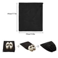 thumbnail image 2 of 4 Pcs Shoe Bags for Travel, 17.7" x 13.8" Dustproof Shoe Bags with Drawstring Closure,Washable & Reusable(Black), 2 of 6