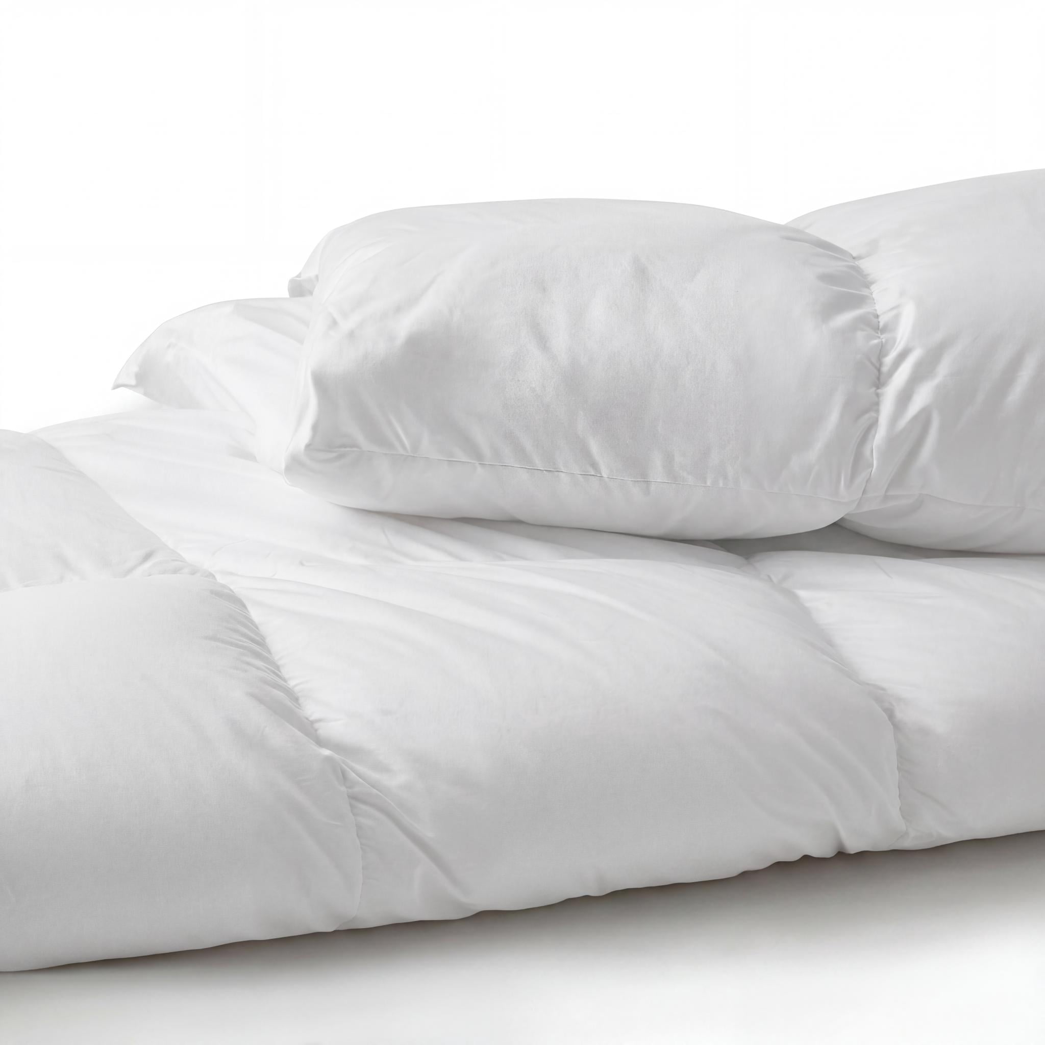 Superior Solid Comforter Down Alternative Bedding, Full/ Queen, White