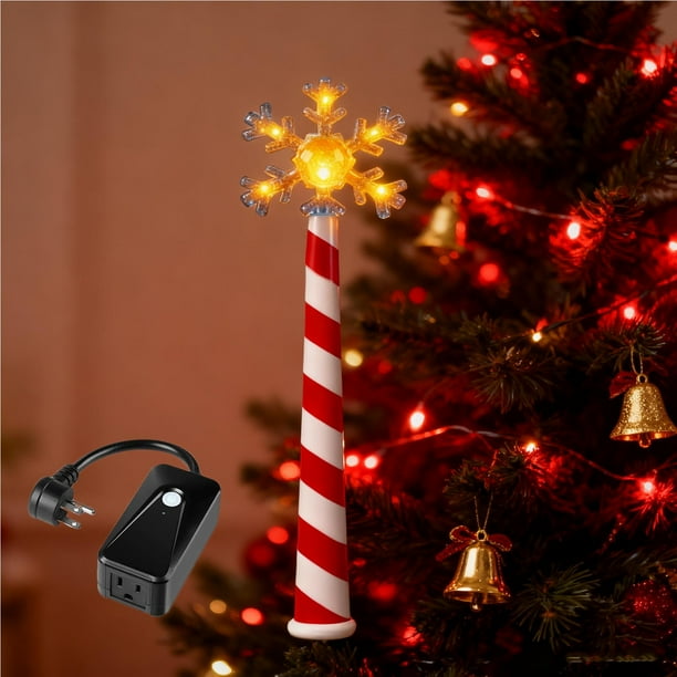 Varita mágica para controlar las luces de Navidad en la punta del árbol, varita mágica para controlar las luces de Navidad, varita de control remoto para el árbol de Navidad, artículos para