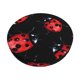 thumbnail image 1 of Disketp Beautiful Red Ladybug Funda Redonda para Taburete, Funda de Cojín para Silla de Bar Suave y Elástica-14 inch, 1 of 7
