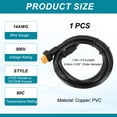 thumbnail image 2 of Cable adaptador de conector XT60 a DC de Uxcell, cable de alimentación XT60 hembra a macho DC7909 de 14AWG 5 pies para estación de energía portátil, paneles solares, 2 of 6