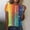 Multicolor, variant on EchfiProm Shirts for Women Graphic Tee Valentine Day Colorful Heart Cute Basic Short Sleeve Wifes Plus Size Tops