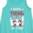 thumbnail image 2 of Dr. Seuss - I Know A Thing Or Two - Toddler and Youth Girls A-line Dress, 2 of 5