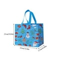 thumbnail image 2 of Lunxisen 10 Pcs Christmas Tote Bags, Xmas Non Woven Gift Reusable Grocery Shopping Bags With Handles for Kids Holiday Gifts Wrapping Supplies(25*32*17cm), 2 of 8