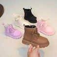 thumbnail image 3 of lnmuld Girls Winter Boots Fashionable Girls Ankle Boots with Flexible Sole for Everyday Outdoor Adventures Size:4.5-5 Years, 3 of 4