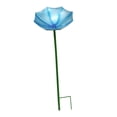 thumbnail image 2 of Bebedero para pájaros, baño para pájaros, soporte para decoración de jardín, estación de riego de abejas de metal, comedero para pájaros Azul, 2 of 8