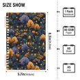 thumbnail image 2 of FORMRS 1-Subject Spiral Notebook 8" x 5" College Ruled 60 Refillable Sheet A5 Hard Cover, Halloween Houses Pattern, 2 of 7