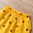 thumbnail image 5 of Newborn Baby Girl Clothes Animals Style Long Sleeve Ruffle Romper Pants Set 3PCS Yellow 6-9 Months, 5 of 6