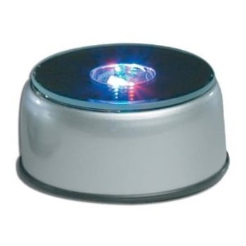Laser Photo Crystal - Laser Etched Crystal Cube Light Up LED Base with Adaptor (4 inch)