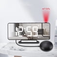 thumbnail image 1 of LED Digital Vibrante Despertador Proyección Electrónica Wake Up Espejo Relojes, 1 of 3