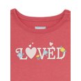thumbnail image 2 of Garanimals Baby Girl Short Sleeve Graphic Bodysuit, Sizes 0/3M-24M, 2 of 4