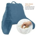 thumbnail image 2 of Nestl Reading Pillow, Medium Bed Rest Pillow with Arms for Kids Teens & Adults – Premium Shredded Memory Foam TV Pillow - Blue Heaven, 2 of 9